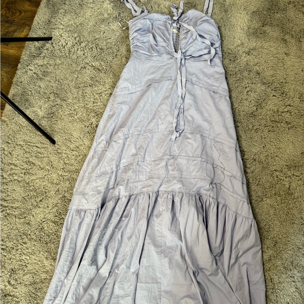 Elegant Light Blue Women's Dress